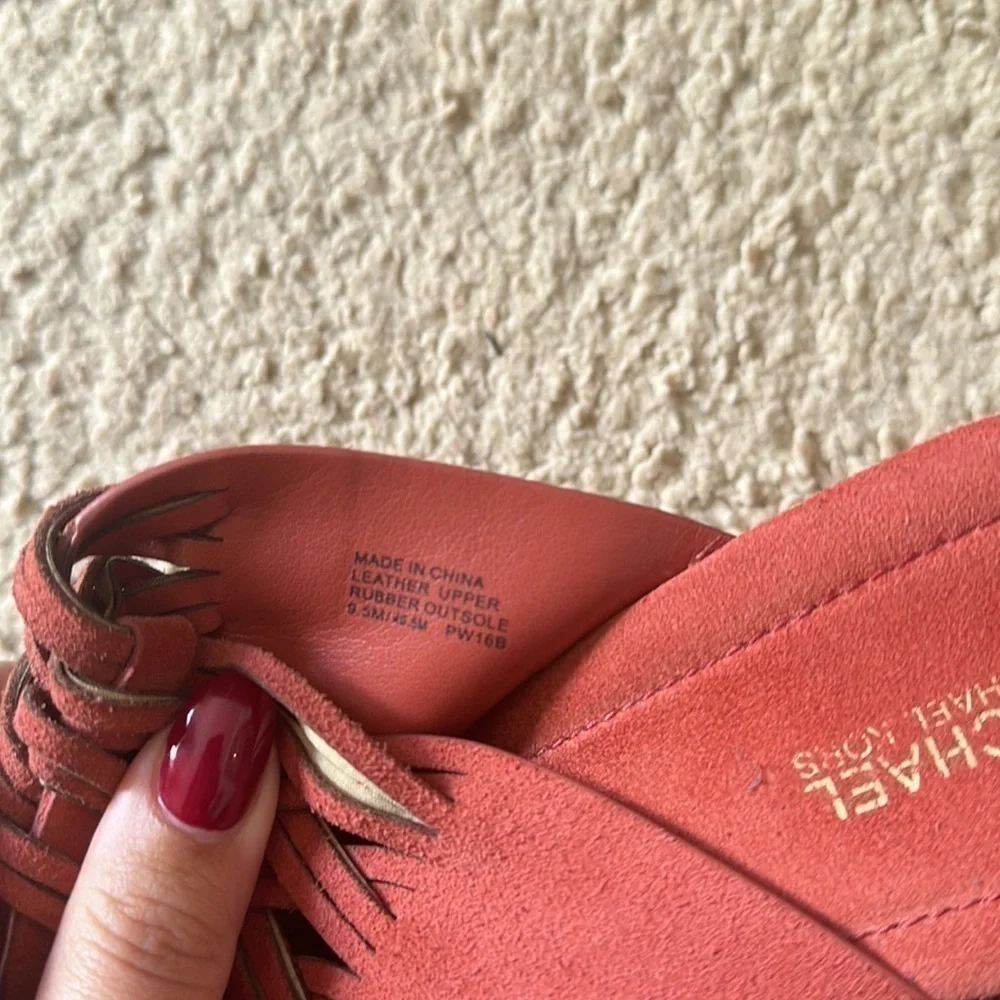Michael Kors Westly Suede Mules - Cinnamon - Size 9.5